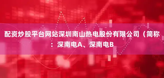 配资炒股平台网站深圳南山热电股份有限公司（简称：深南电A、深南电B