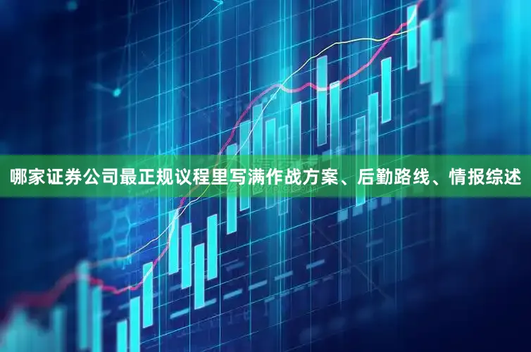 哪家证券公司最正规议程里写满作战方案、后勤路线、情报综述